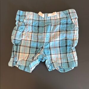 Plaid Blue Kids Shorts
